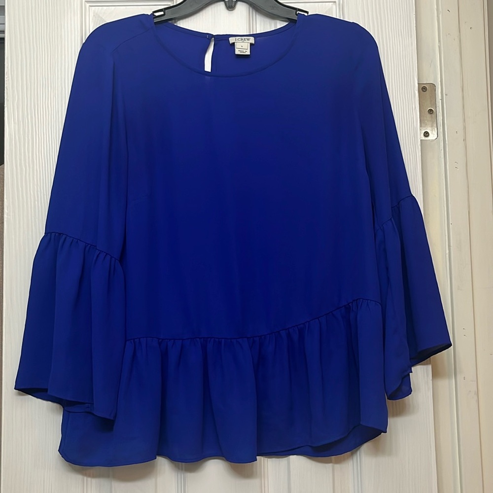 J. Crew blouse, size S, blue